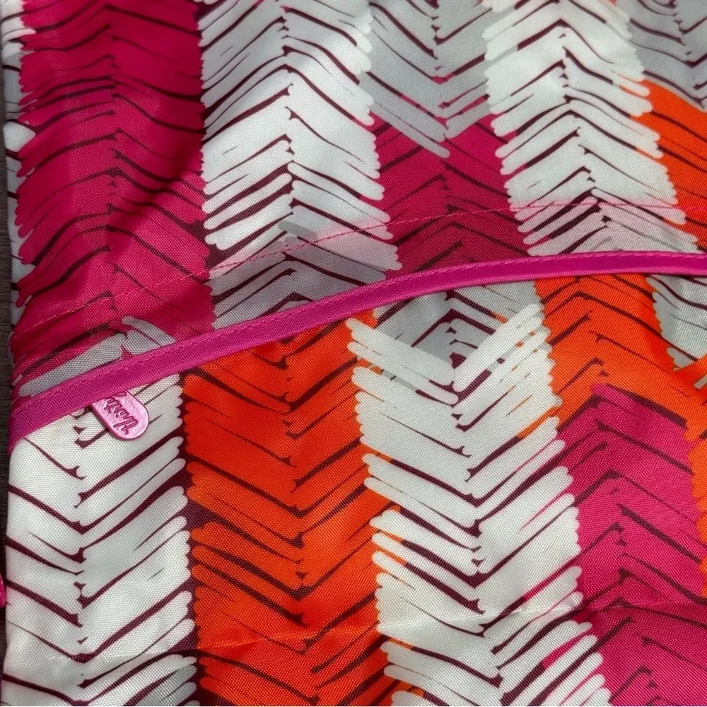 BNWT Thirty One Cinch Sac in Feathered Chevron Drawstring Backpack